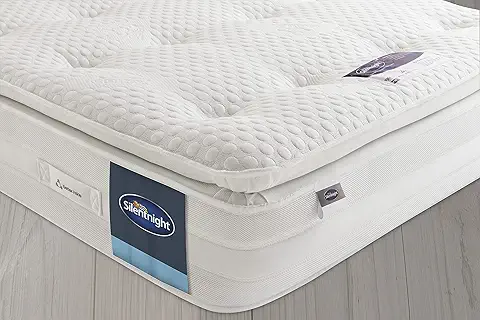 Silentnight 2000 Pocket Gel Pillowtop mattress with airflow and back support. best mattress for back pain 2025