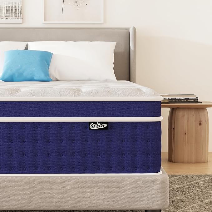 Bednew hybrid mattress with memory foam for budget-friendly back support. best mattress for back pain 2025