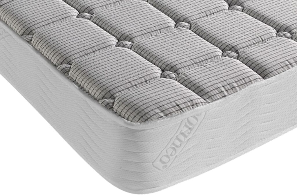 Dormeo Memory Plus Deluxe mattress with Octaspring zones for spinal alignment. best mattress for back pain 2025